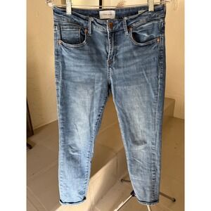 Dear John Blaire Straight High Rise Jeans Medium Wash Denim Womens 28